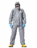 RSG Chemical Workwear Chem 3 series: Multi layer composite technology with EVOH film barrier & LDPE tie layers - Lightweight disposable chemical suit for protection against splashes and sprays of