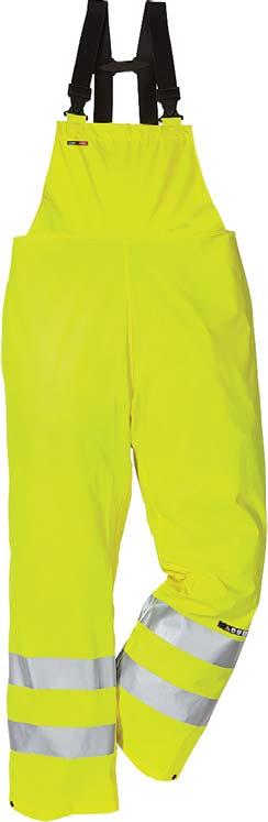 ) 101056 HiVis Yellow XS-3XL RAIN JACKET 101038 Detachable drawstring hood / Buttons and zip / Pocket for communication radio / 2 Front pockets, 1 with inside mobile phone pocket / Ventilation at