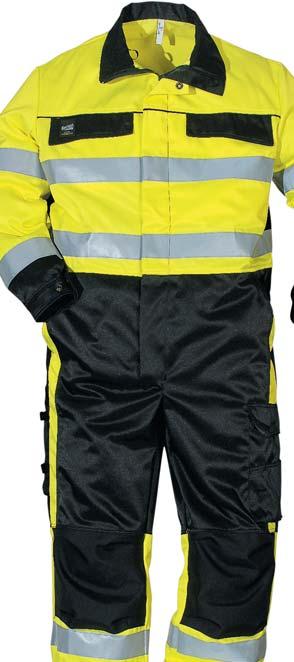 HIGH VISIBILITY UNLINED Coverall 333A25A Front zip flap / Chest pockets / Mobile phone