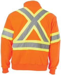 Z96 Standards COOLWORKS Half Zip Fleece Pullover HS1904 Coolworks high visibility, moisture