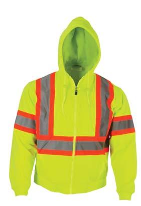 STANDARDS: CSA Z96 Level 2 Class2, WorkSafe BC Requirements, EN 471 MATERIAL: 100% Polyester