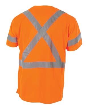 Please Note: The HiVis Lime-Yellow T-shirt will feature a 2 refl ective stripe on the sleeve and not a 4 refl ective stripe on the