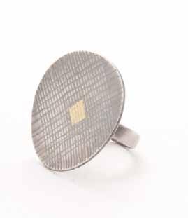 Left: Ring, 2013, silver,