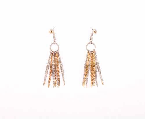 Earrings, 1993, platinum and