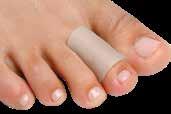 Effective splint for broken, stubbed, and injured toes, and post-op bandage following toe surgery.