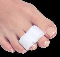 Adjustable loop gently encourages proper toe alignment while a