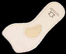 These speciallycontoured insoles were created by a woman foot specialist to cushion and