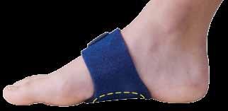 Covered gel pad Arch Support Wrap Adds Support to Relieve Heel and Arch Pain