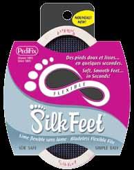 quickly, easily, safely. Leaves feet soft and smooth.