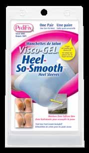 Exclusive Gel that fully surrounds feet not just the soles gradually releases