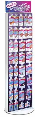 Merchandising Options 2-Sided Countertop Spinner CHC #P17C Display includes: 21 SKU s, countertop spinner rack, signage,