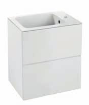 inside 713 41 MUEBLE 2 CAJONES LAVABO MATE CON GRIFERÍA 2 DRAWERS CABINET & MATTE WASHBASIN WITH TAP 60x43x70 CM 23.6x16.9x27.