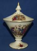 ------------------------------- SALE LOCATION 11802 145 Street, Edmonton Lot #17 Lidded Royal Winton comport with vintage pub scenes Printed Auction List $3.00 or Download at www.wardsauctions.