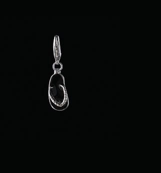 ¾ in (16mm) 02 CHARM PENDANT CODE: 2308 17,50 Rhodium plated charm with rocket motif, lobster claw closure, length: approx.