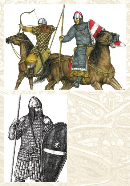 The nomadic warriors achieved the masterful use of the bow as well as the perfect harmony between horse and horseman through constant practice throughout their life, supplemented by their people s
