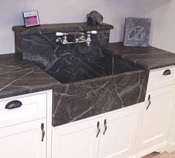 WHY SHOULD I CONSIDER A SOAPSTONE SINK? See pages 26-27 for standard Green Mountain Soapstone sink drawings.