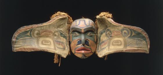 Transformation masks, like those belonging to the Kwakwaka wakw (pronounced Kwak-wak-ah-wak, a Pacific Northwest Coast indigenous people) and illustrated here, are worn during a potlatch, a ceremony