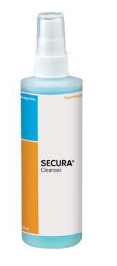 Comprehensive wound management SECURA No Rinse Cleanser SECURA No Rinse Cleanser is a liquid solution that is an alternative to soap and water.
