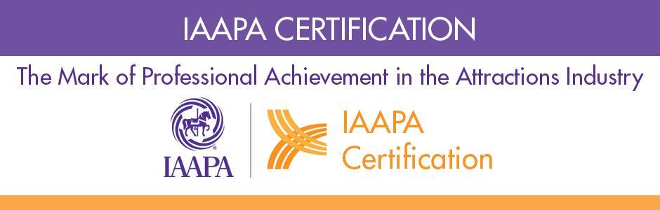 Registrants can earn 1 credit hour towards IAAPA Certification by