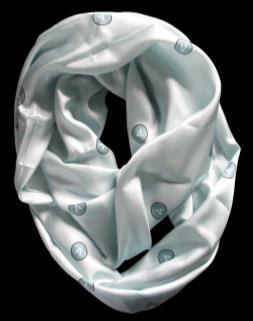 CUSTOM LOGO SCARVES & WRAPS Charisma Poly ICPS21 is not sheer and allows for vibrant designs, this