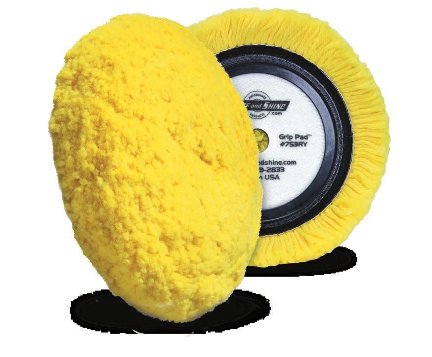 CENTER RING BUFFING PADS WOOL PADS Strong washable backing structure Plush durable fibers Wide selection of wools and pile heights for all applications Recommended for Rotary Polishers 5 CENTER RING