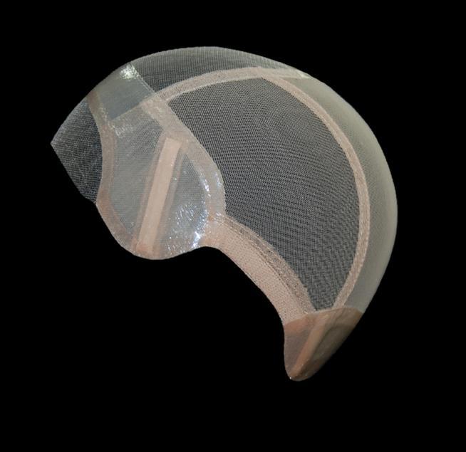 THE GRIPPER LITE CAP u Temple-to-temple lace-front for a true natural front hairline u Interior cap perimeter lined with medical-grade silicone specifically placed for a secure fit u Revolutionary,