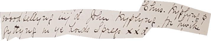 At Hunderthwaite, Christopher was fined 6s 8d for unreasonable words against John Jackson jun, and William the like against Robert Jackson.