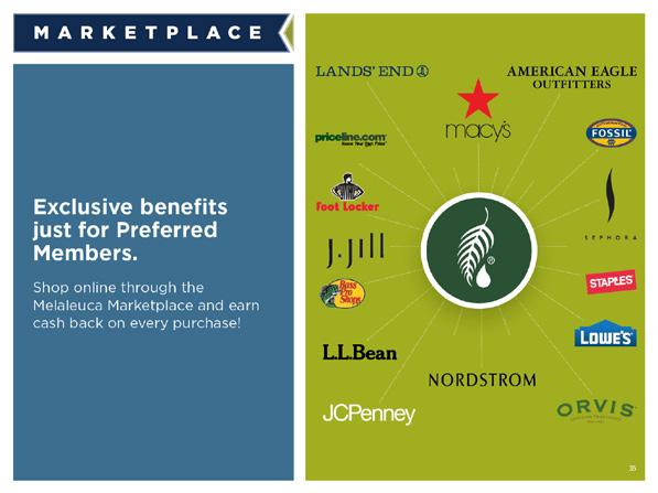 And another huge benefit of your Preferred Membership is Melaleuca Marketplace! Your Melaleuca Preferred Membership not only provides all the benefits of shopping at Melaleuca.