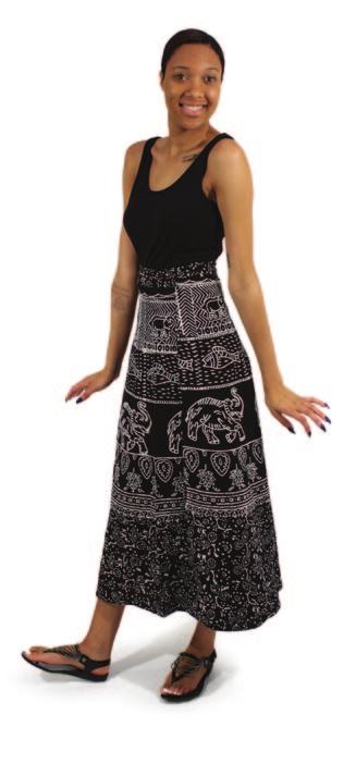Fits up to a 64 Bust and has a 54 length. Made in India. 100% cotton. C-WF725 $11.