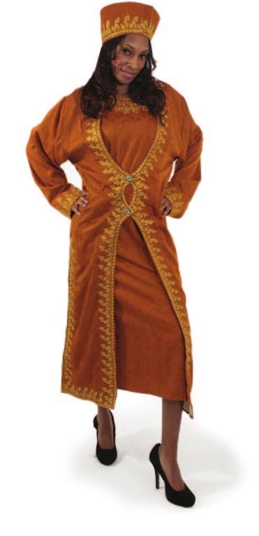Copper Beige Chocolate Dark Embroidered Dress,
