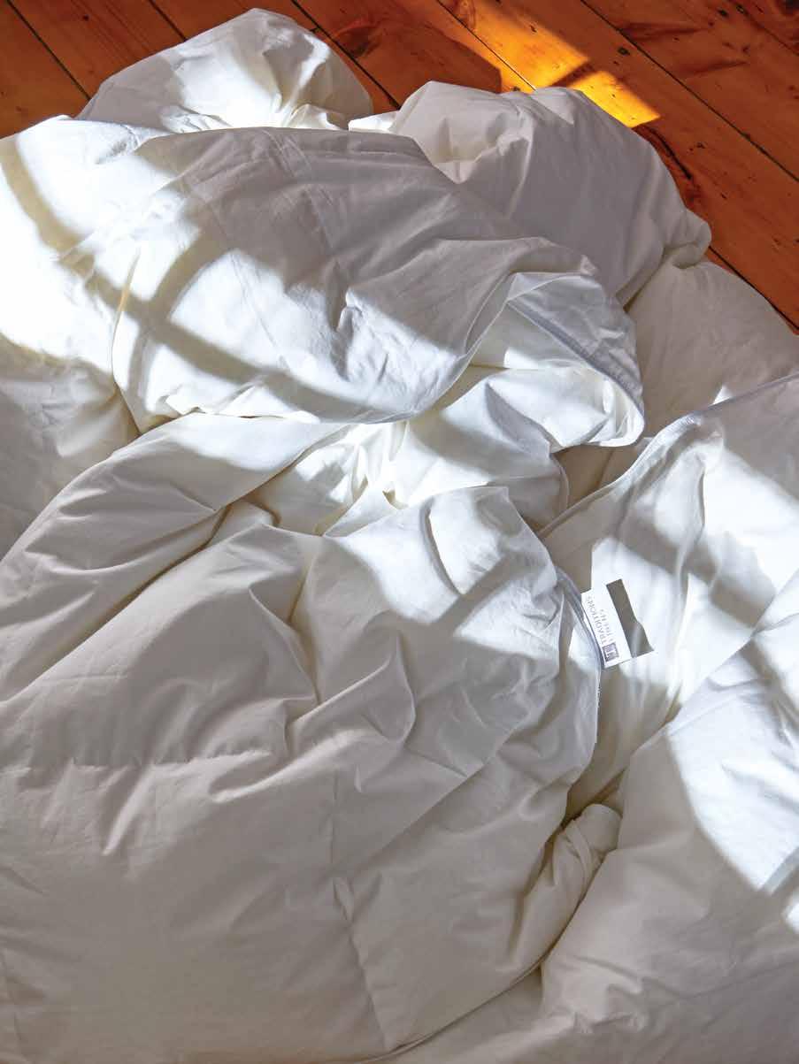 PLEASE USE CONVENIENT POCKET FOR YOUR PRICELIST Stocked DUVET & PILLOW INSERTS All season down
