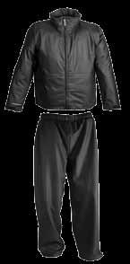 Pants have pass-through pockets with snaps and take-ups at ankles Sizes S - XXL #J67113 Black Jacket $ ea. #P67013 Black Pants $ ea. TERMS & CONDITIONS 100% waterproof clear raincoat.