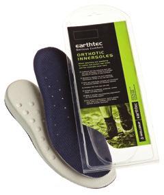 built in heel and arch support, shock absorbing politec heel pads.