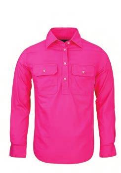 Ladies closed front long sleeve shirt Superior  6-20 Light weight - 150gsm Premium quality