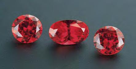 BOX A: TRACE-ELEMENT CHEMISTRY OF RECRYSTALLIZED OR RECONSTRUCTED RUBY Figure A-1. The trace-element chemistry of TrueRuby most closely resembles that of melt-grown synthetic ruby.
