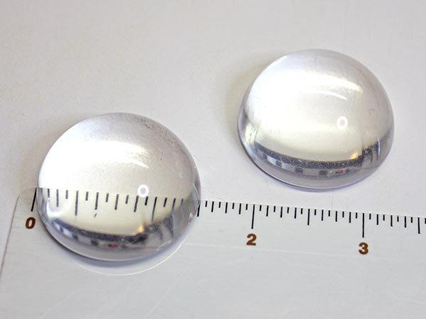 hours before mounting the components to them. Eye Lens (Not 3D Printed) 1.5 inch (38mm) cabochons (domes) magnify the screens slightly and give the eyes a cool 3D shape.