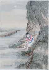 - 137 TWO ATTRACTIVE CHINESE PAINTINGS ON SILK Painting on silk.