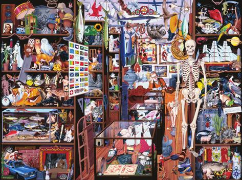 Each image contains dozens, if not hundreds, of items all starting with the same letter. It is a mind-blowing and enjoyably engaging task to attempt to identify all of the objects.