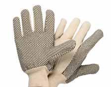 glove with PVC dot palm Polka dot palm for better grip Knit wrist