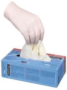 470119D Nitrile glove powdered 470119B Latex glove powdered Length 24 cm with beaded cuff Length 23 cm with beaded cuff Thickness 0,1mm for industrial use Thickness 0,08 mm EN420-2003 & EN374-2003,