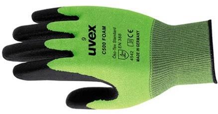 Uvex Climazone for high user comfort Cut resistant class 5 Cut resistant class 5 Fits good due to design Silicone free according to pressure tes Color grey, CE Cat.