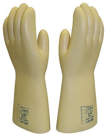 Insulating Gloves brand Ega Master For under-voltage work meet the specifications of EN 60903:2002 en IEC 60903:2003 Before selecting the class, it's important to determine the nominal voltage of the