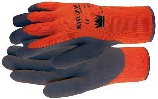 Comfortable liner. Extreme flexible up to -17 C Latex coated hand palm with Size 8 excellent grip on wet surfaces such Ce Cat.
