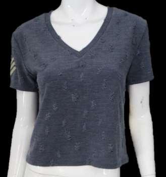 NAVY DISTRESSED GOLD
