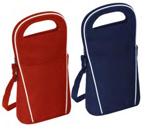 5130 - Double Bottle Carrier Made from neoprene material. The most compact way to carry wine. Perfect fit for 2 bottles of wine.