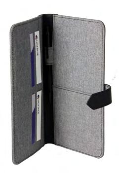 Features a quick storage passport slot, four slotted pockets for credit