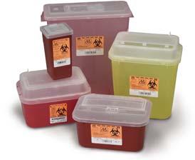 Stackable Sharps Containers Stackable Sharps Containers Our complete line of Stackable and Non-Stackable Sharps Containers is offered in a variety of sizes and configurations designed to give you the