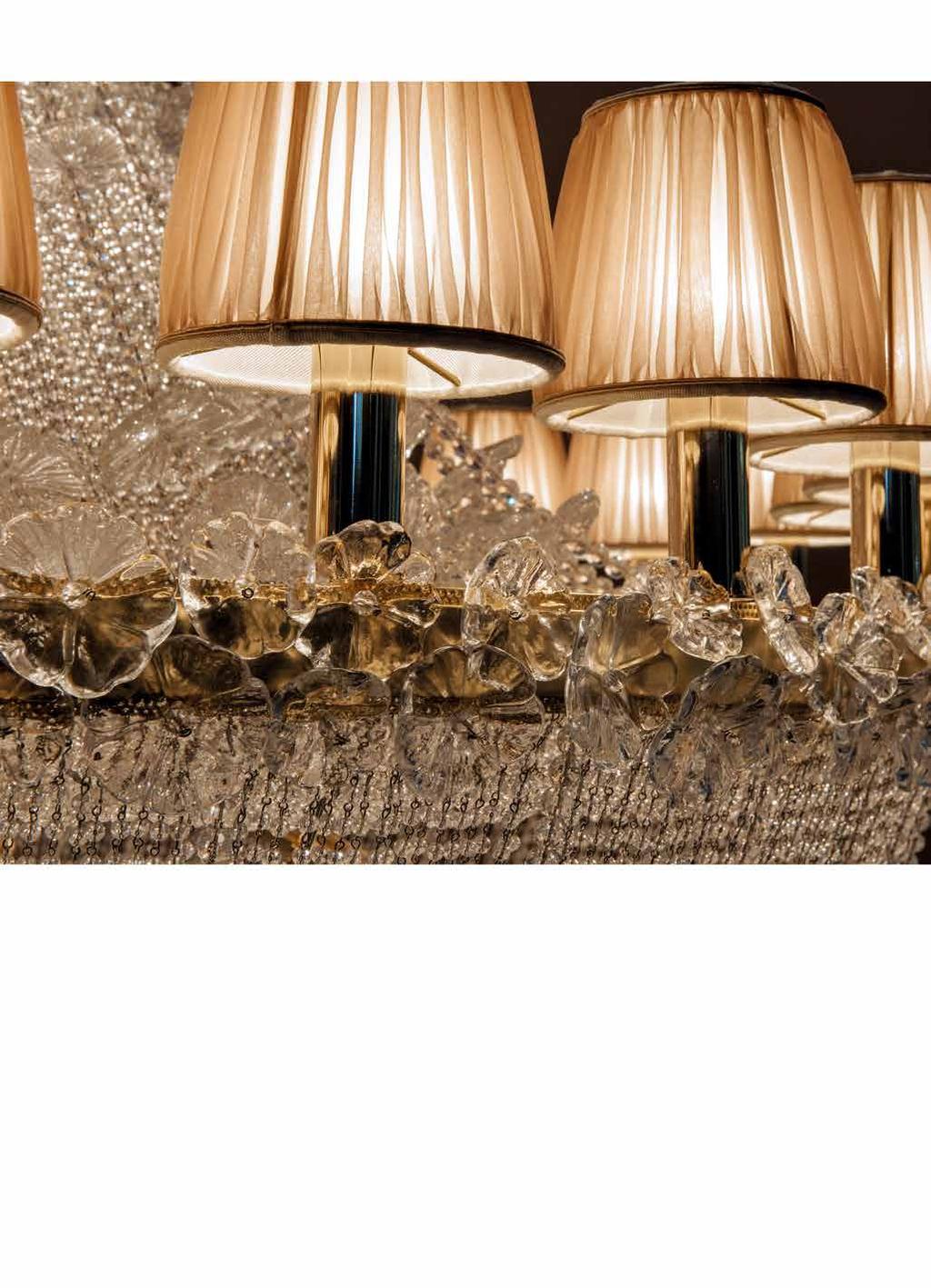 Item Margherita EX02 54 Lights chandelier (E14 40W max) Finish: gold leaf & gold plated