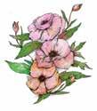 BODY ART Pink Vintage Flower #105 3 x 2.5 Cherry Blossom Branch #100 4 x 6 Wide Wrist Cuff #101 1.