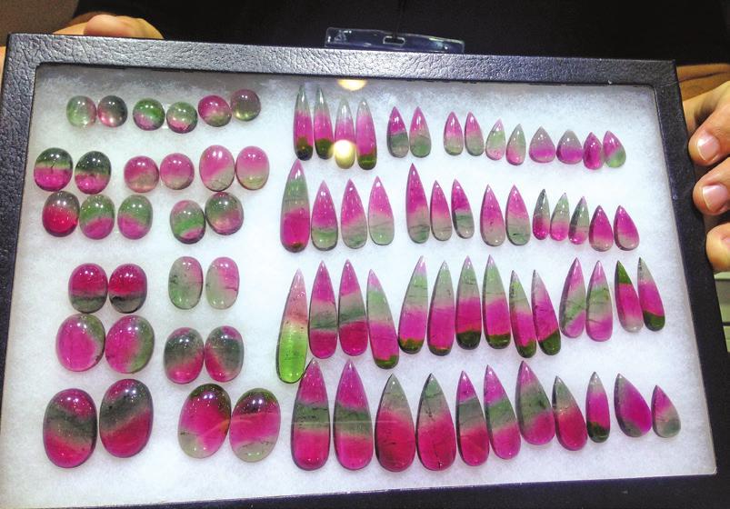 transparent grading report available. Gems and more Buyers may have been scarce, but there was no scarcity of variety and quality in the coloured gemstone section.